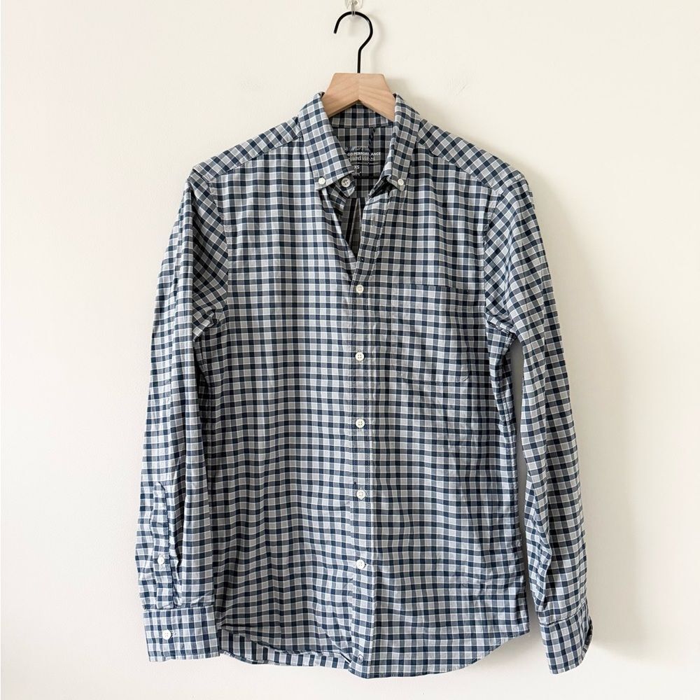 Vineyard Vines OTG Performance Long Sleeve Button Down in Blue Gray Size XS